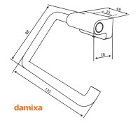 MEDIDAS TOALLERO ARO-PORTARROLLOS ZEN DAMIXA